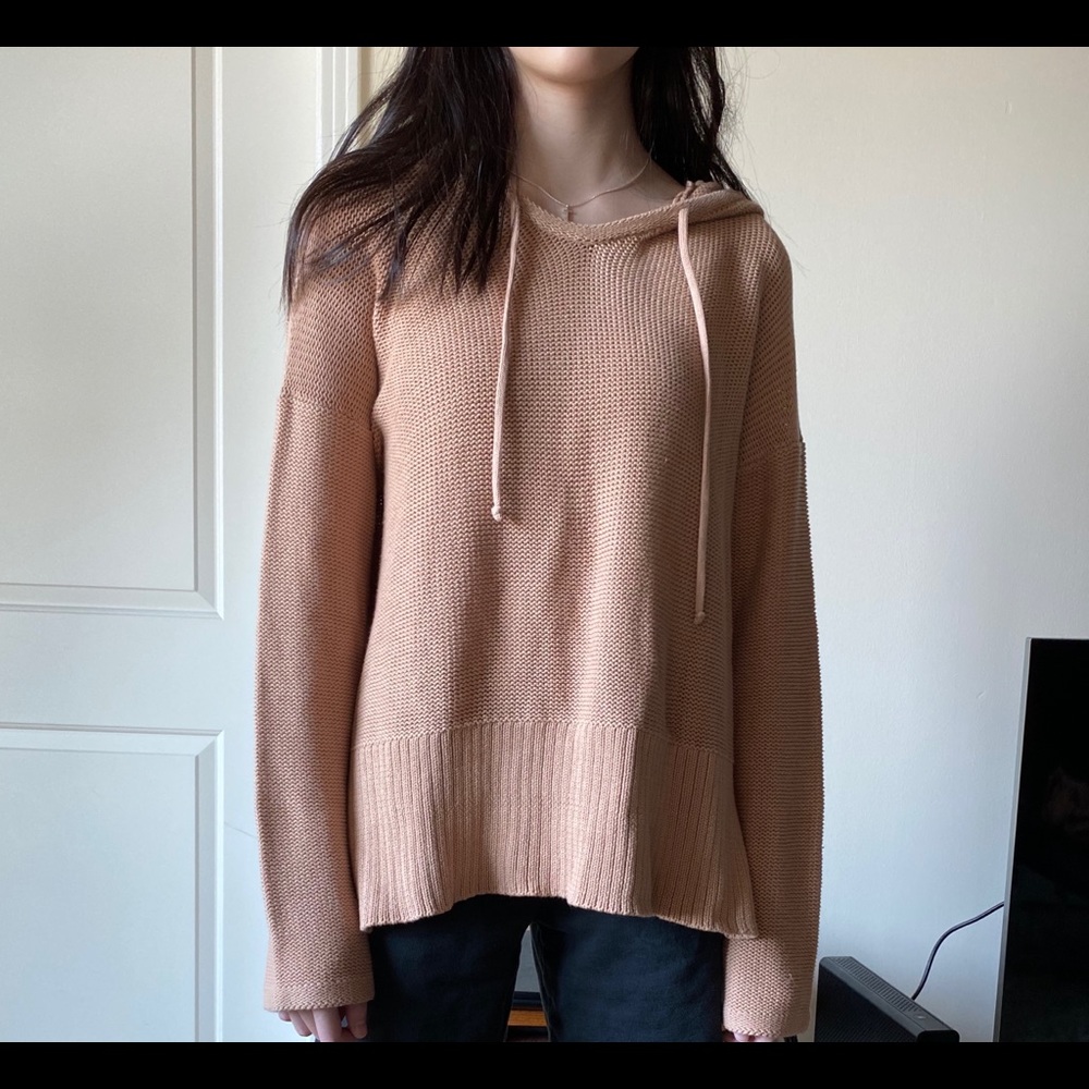 New T by Alexander Wang $395 Tan Hoodie Sz XS